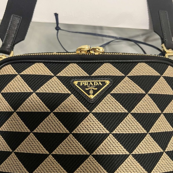 **AUTHENTIC**Prada- Symbole Embroidered Fabric Bag!!!! - Picture 2 of 3